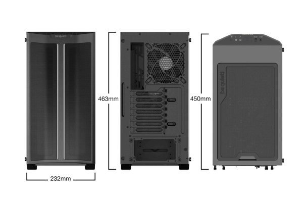 be quiet! Pure Base 500DX Black, ATX Computer Case, ARGB, Mid Tower, Tempered Glass Window