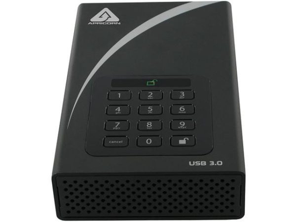 Encrypted Desktop Hard Drive with PIN Access with 256-bit AES Encryption