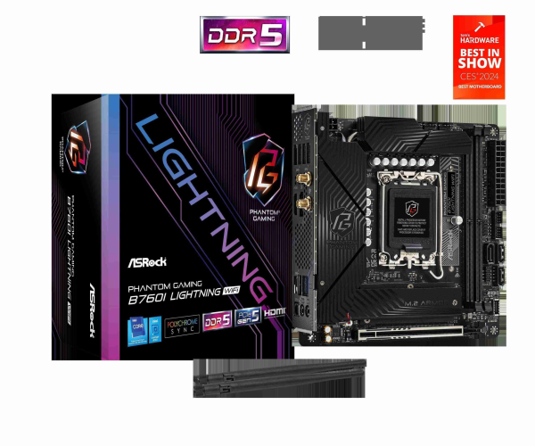 ASRock B760M PG SONIC WiFi LGA 1700 - B760I Lightning WiFi