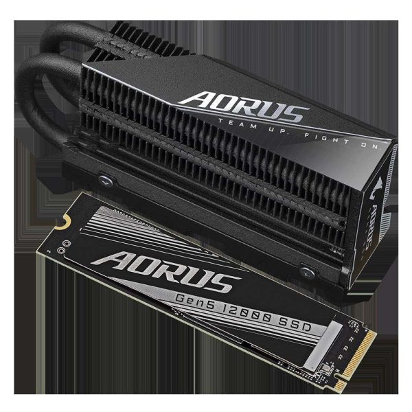 GIGABYTE AORUS Gen5 12000 SSD 1TB PCIe 5.0 NVMe M.2 Internal Solid State Hard Drive with Read Speed Up to 11700MB/s, Write Speed Up to 9500MB/s, AG512K1TB