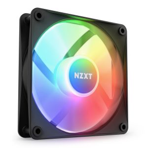 NZXT F120 RGB Core Fan - RF-C12TF-W1 - 120mm Hub-Mounted RGB Fan - Sublime RGB Lighting - PWM Control - Triple, 120mm Case Fan - White - 120 mm,Black,1 Pack