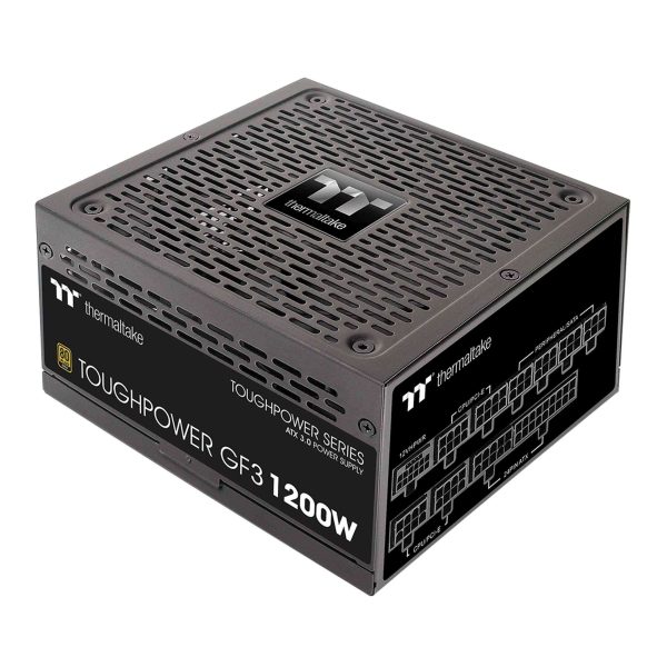 Thermaltake Toughpower GF3 1350W, ATX 3.0 Standard, PCIe Gen.5 600W 12VHPWR Connector Included, 80+ Gold Full Modular SLI/Crossfire Ready Power Supply, 10 Year Warranty, PS-TPD-1350FNFAGU-4 - 1200W