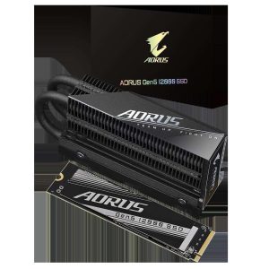 GIGABYTE AORUS Gen5 12000 SSD 1TB PCIe 5.0 NVMe M.2 Internal Solid State Hard Drive with Read Speed Up to 11700MB/s, Write Speed Up to 9500MB/s, AG512K1TB