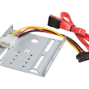 Metal 3.5" to 5.25" Drive Adapter Bracket - 1 x 2.5in (SATA),1 x 3.5in