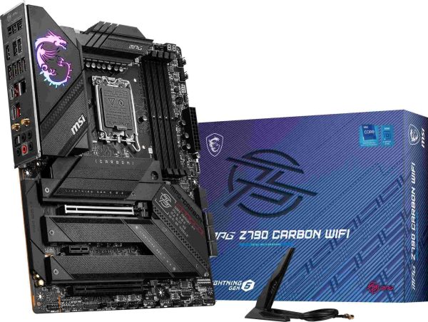 MSI MAG Z790 TOMAHAWK MAX WIFI LGA 1700(14th,13th,12th Gen) DDR5 ATX 8x SATA 6G  4x M.2  Wi-Fi 7  Bluetooth 2.5Gbps LAN Motherboard - MPG Z790 CARBON WIFI