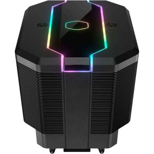 Cooler Master Hyper 620S Dual Tower CPU Air Cooler, ARGB Sync, 120mm PWM Fan, 6 Copper Direct Contact Heat Pipes, 154.9mm Tall, Brackets AMD Ryzen AM5/AM4, Intel LGA1700/1200 (RR-D6NA-17PA-R1) - Black,MasterAir MA620M