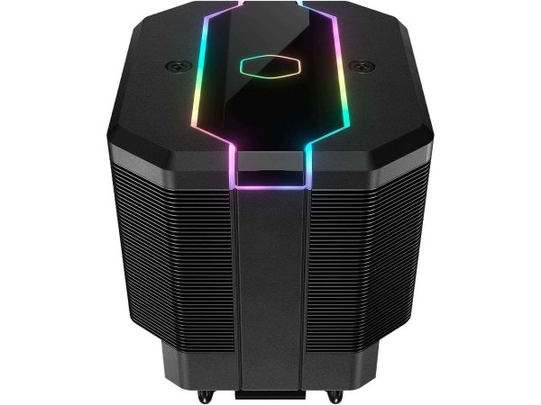 Cooler Master Hyper 620S Dual Tower CPU Air Cooler, ARGB Sync, 120mm PWM Fan, 6 Copper Direct Contact Heat Pipes, 154.9mm Tall, Brackets AMD Ryzen AM5/AM4, Intel LGA1700/1200 (RR-D6NA-17PA-R1) - Black,MasterAir MA620M
