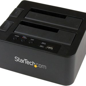 StarTech.com USB 3.1 (10Gbps) Standalone Duplicator Dock for 2.5" & 3.5" SATA SSD / HDD Drives - with Fast-Speed Duplication up to 28GB/min - 1:1,USB 3.0 / eSATA