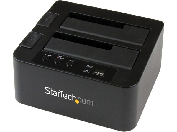 StarTech.com USB 3.1 (10Gbps) Standalone Duplicator Dock for 2.5" & 3.5" SATA SSD / HDD Drives - with Fast-Speed Duplication up to 28GB/min - 1:1,USB 3.0 / eSATA