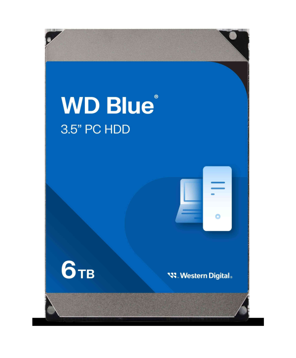 WD Blue WD60EZAX 6TB Hard Drive - SATA (SATA/600) - 3.5" Drive - Internal - 6TB 256MB Cache