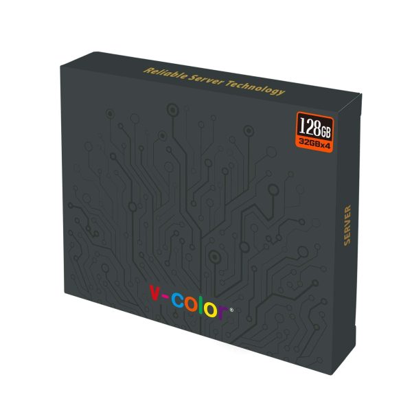 V-COLOR DDR5 128GB (32GBx4) 6000MHz CL32 4Gx4 1Rx4 OC R-DIMM (Overclocking ECC Registered DIMM) 1.25V Memory Ram for TRX50 Workstation (AMD EXPO) (TRA532G60S432Q)