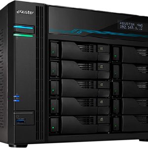 Asustor AS6706T Lockerstor 6 Gen2,4Bay NAS,Quad-Core 2.0GHz CPU,Dual 2.5GbE Ports,8GB DDR4,Four M.2 SSD Slots (Diskless) - 10-Bay,Intel Atom,8GB DDR4,2 x DDR4 SODIMM,AS6510T