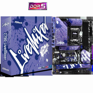 ASRock Z790 PG SONIC Intel LGA1700 (14th,13th,12th Gen) ATX Motherboard, 4 slots DDR5, PCIE 5.0 x16, 5 M.2 slots, 2.5Gb Lan, 7.1 Nahimic Audio, Front USB3.2 Gen2X2 Type_C, 14+1+1 Power Phase - Z790 LiveMixer