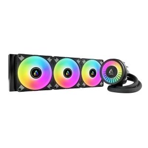ARCTIC COOLING Liquid Freezer III - 240: All-in-One CPU Water Cooler with 240mm radiator and 2x P12 PWM PST fan, compatible Intel LGA1700, 1851 and AMD AM4, AM5 - Black color - 3 Fan Slots (120 mm),Black,Addressable RGB
