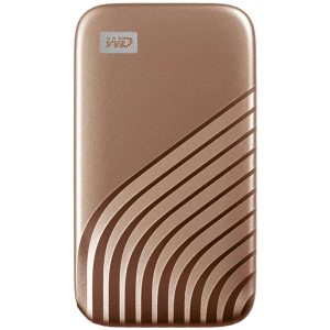 WD 1TB My Passport SSD External Portable Drive, Gray, Up to 1050 MB/s - WDBAGF0010BGY-WESN - 2TB,Gold