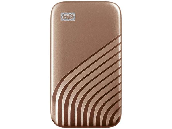 WD 1TB My Passport SSD External Portable Drive, Gray, Up to 1050 MB/s - WDBAGF0010BGY-WESN - 2TB,Gold