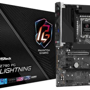 ASRock Z790 PG SONIC Intel LGA1700 (14th,13th,12th Gen) ATX Motherboard, 4 slots DDR5, PCIE 5.0 x16, 5 M.2 slots, 2.5Gb Lan, 7.1 Nahimic Audio, Front USB3.2 Gen2X2 Type_C, 14+1+1 Power Phase - Z790 PG LIGHTNING