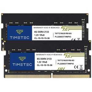 Timetec Hynix IC DDR4 2666MHz PC4-21300 Unbuffered Non-ECC 1.2V CL19 260 Pin SODIMM Laptop Notebook Computer Memory RAM Module Upgrade(4GB) - 16GB (2 x 8GB),DDR4 2133 (PC4 17000),15