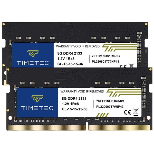 Timetec Hynix IC DDR4 2666MHz PC4-21300 Unbuffered Non-ECC 1.2V CL19 260 Pin SODIMM Laptop Notebook Computer Memory RAM Module Upgrade(4GB) - 16GB (2 x 8GB),DDR4 2133 (PC4 17000),15