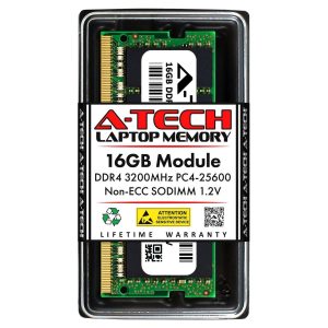 A-Tech 16GB (2x8GB) DDR4 2400MHz SODIMM PC4-19200 Non-ECC Unbuffered CL17 1.2V 260-Pin SO-DIMM Laptop Notebook Computer RAM Memory Upgrade Kit - 16GB,DDR4 3200 (PC4 25600),22