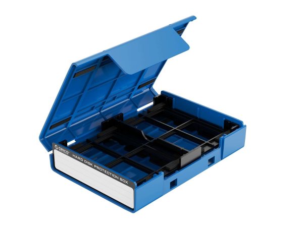 ORICO SSD M.2 Protect Case Hard Case Box with Label for 2.5/3.5 inch Hard Drive Disk SSD HDD Case Water-proof Storage Box - Blue