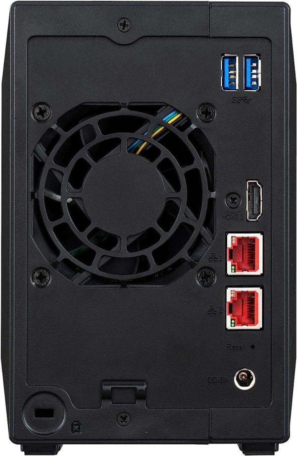 Asustor AS5402T 2 Bay NAS Storage, Quad-Core 2.0GHz CPU, 4xM.2 NVMe SSD Slots, 2x2.5GbE Ports, 4GB DDR4 RAM, Gaming Network Attached Storage, Home Personal Cloud Storage (Diskless)