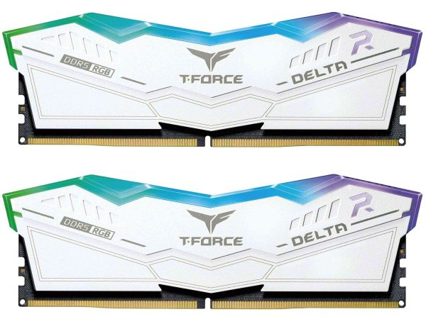 Team T-Force Delta RGB 32GB (2 x 16GB) DDR5 6000 (PC5 48000) - 64GB (2 x 32GB),DDR5 5200 (PC5 41600),40,White