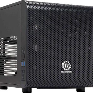 Thermaltake V100 Perforated ATX Mid-Tower Chassis with One Pre-installed 120mm Fan and a Perforated Side Panel - V1 (Black)