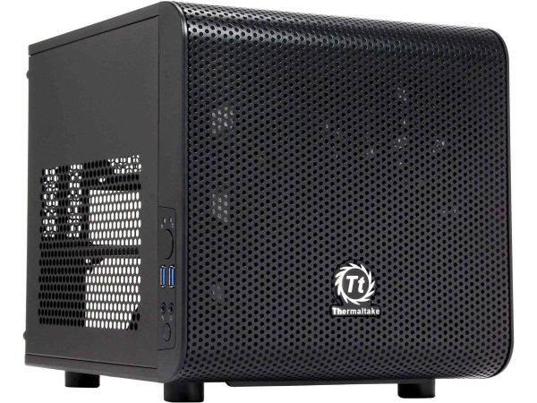 Thermaltake V100 Perforated ATX Mid-Tower Chassis with One Pre-installed 120mm Fan and a Perforated Side Panel - V1 (Black)