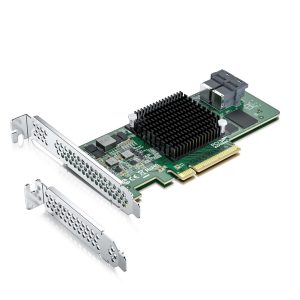 10Gtek For SAS 9211-8I unRAID HBA Card, w/ SAS2008 Chip PCI Express SAS,SATA HBA Card - SAS 9300-8I