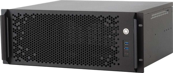 Sliger CX4150a | 4U 15" Short Depth Rackmount Chassis | ATX PSU | ATX Motherboard | 8x PCIe Slot Cutouts | 1x USB C & 2x USB A | Gaming PC | Made In USA - CX4150a,No 5.25" Bay (3x 120mm Fans w/ 360mm AIO)