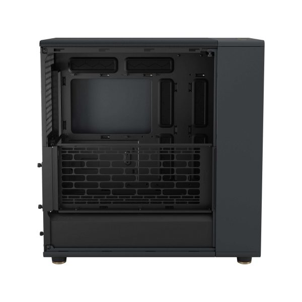 Fractal Design North XL ATX mATX Mid Tower PC Case - Charcoal Black Chassis with Walnut Front and Mesh Side Panel - FD-C-NOR1X-01