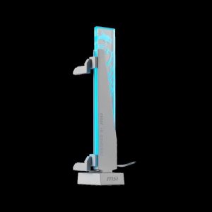 MSI Graphics Stand Model MPG ARGB GRAPHICS CARD STAND - WHITE Magnetic Base 8 mm Tempered Glass Mystic Light Sync