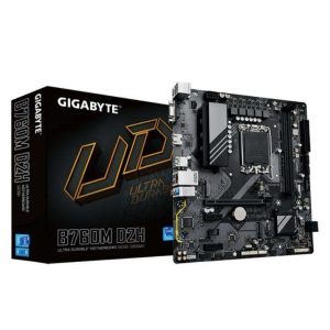 GIGABYTE B760M D2H LGA 1700 Intel B760 M-ATX Motherboard With DDR4, 2* M.2, PCIe 4.0, USB 3.2 Gen 1 , 2.5GbE LAN, Q-Flash Plus - DDR5