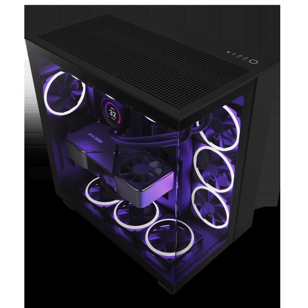 NZXT H9 Flow - All Black - CM-H91FB-01 - Dual-Chamber Mid-Tower Airflow Case