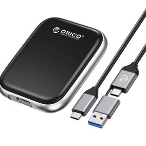 ORICO Beetle Portable SSD 1000MB/S External Solid State Drive 512GB USB 3.2 Gen2 Type C PSSD for Laptop 512GB (10Gbps)