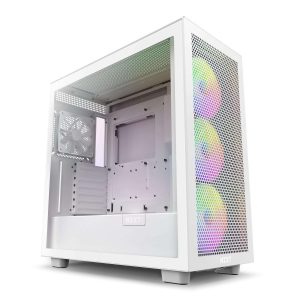 NZXT H7 Elite ATX Mid Tower Black - H7 Flow RGB White (2023)