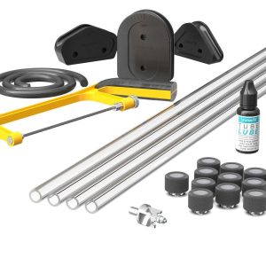 PrimoChill (Complete Kit) 4x 14mm Acrylic/PMMA Tubes, 12x Metrix SX Fitting, Bending Jig/Kit, Cutter and Finishing Bit - TX Matte Gun Metal