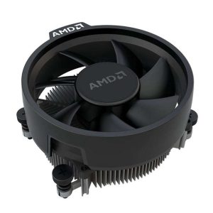 AMD Wraith Stealth Socket AM4 4-Pin Connector CPU Cooler with Aluminum Heatsink & 3.93-Inch Fan (Slim) - Black