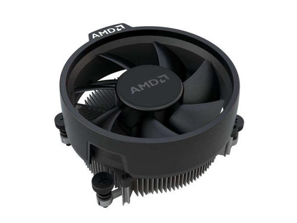 AMD Wraith Stealth Socket AM4 4-Pin Connector CPU Cooler with Aluminum Heatsink & 3.93-Inch Fan (Slim) - Black