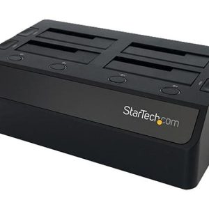 StarTech.com USB 3.1 Gen 2 (10Gbps) Dual-Bay Dock for 2.5"/3.5" SATA SSD/HDDs with UASP - 4 Bay,USB 3.0