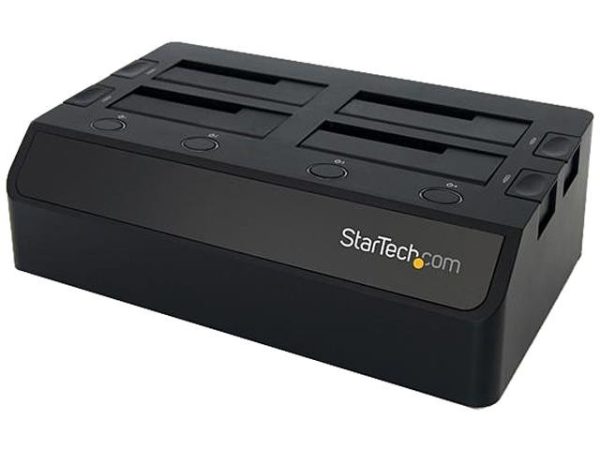 StarTech.com USB 3.1 Gen 2 (10Gbps) Dual-Bay Dock for 2.5"/3.5" SATA SSD/HDDs with UASP - 4 Bay,USB 3.0
