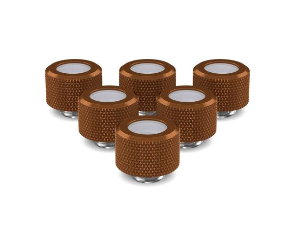 PrimoChill 14mm OD Rigid SX Fitting - 6 Pack - Copper
