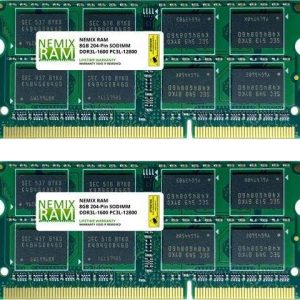 16GB (2x8GB) DDR3 1600 (PC3 12800) SODIMM Laptop Memory RAM
