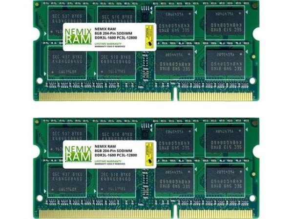 16GB (2x8GB) DDR3 1600 (PC3 12800) SODIMM Laptop Memory RAM - 16GB (2 x 8GB)