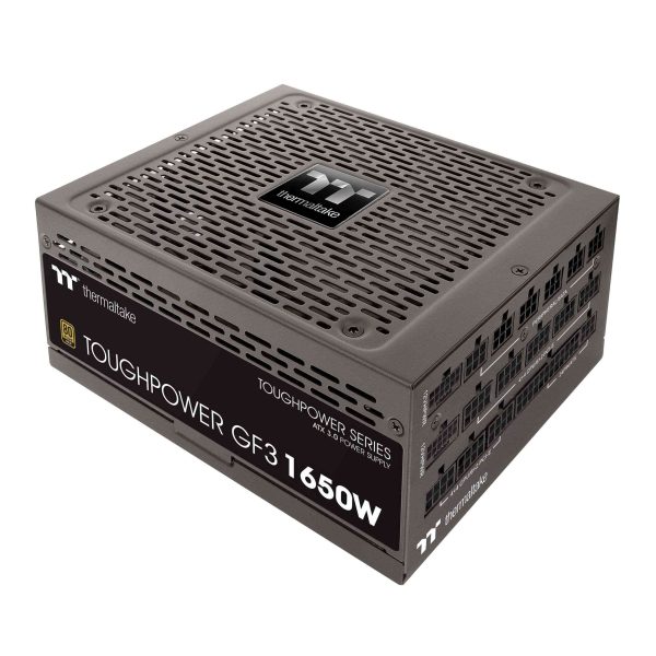 Thermaltake Toughpower GF3 1350W, ATX 3.0 Standard, PCIe Gen.5 600W 12VHPWR Connector Included, 80+ Gold Full Modular SLI/Crossfire Ready Power Supply, 10 Year Warranty, PS-TPD-1350FNFAGU-4 - 1650W