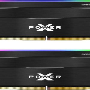 Silicon Power DDR5 32GB (2x16GB) Zenith 6000MHz (PC5-48000) 288-pin CL30 1.35V UDIMM Desktop Memory Module RAM SU032GXLWU60AFDESK Black - 64GB (2 x 32GB),288-Pin DDR5 SDRAM,DDR5 6000 (PC5 48000),30,Black,RGB