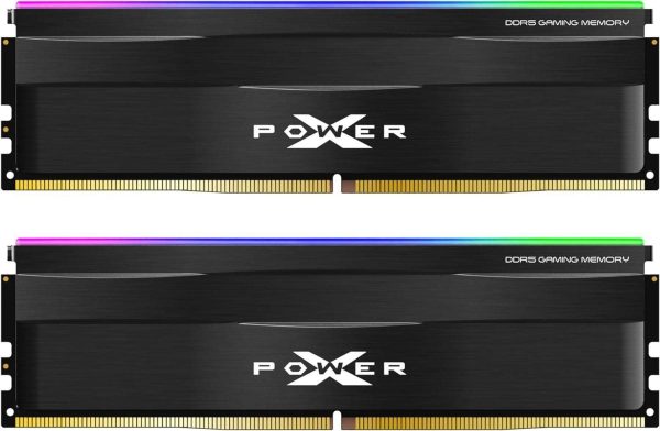 Silicon Power DDR5 32GB (2x16GB) Zenith 6000MHz (PC5-48000) 288-pin CL30 1.35V UDIMM Desktop Memory Module RAM SU032GXLWU60AFDESK Black - 64GB (2 x 32GB),288-Pin DDR5 SDRAM,DDR5 6000 (PC5 48000),30,Black,RGB
