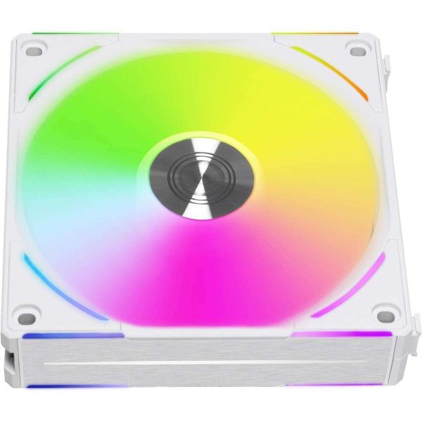 LIAN LI UNI Fan AL120 V2 RGB White 3x 120mm Fan Pack with Controller - UF-AL120V2-3W