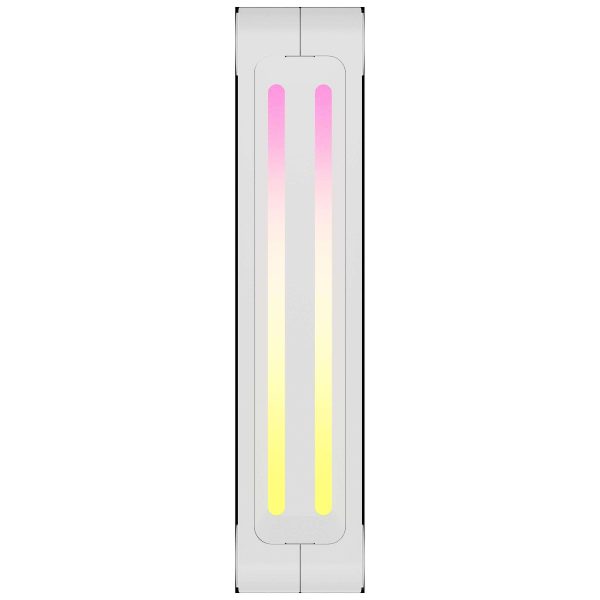 CORSAIR QX RGB Series, iCUE LINK QX120 RGB WHITE, 120mm Magnetic Dome RGB Fan, Starter  Kit